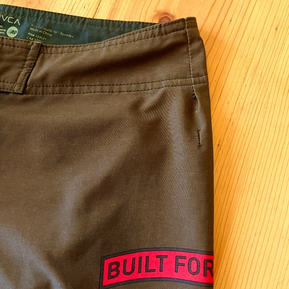 RVCA VA Matt Archibald Brown Surfer Shorts - Picture 7 of 9